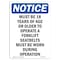 Signmission OSHA Notice, 7" Height, Must Be 18 Years Of Age Or Older Sign, 7" X 5", Portrait OS-NS-D-57-V-14275 - alternate 1